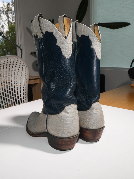 True Vintage 70\'s Justin Leather Custom Western Cowboy Boots USA main image 10